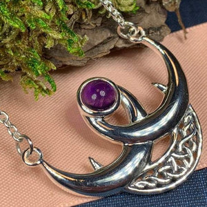 Beauty of Triple Moon Necklace