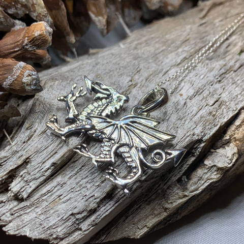 Load image into Gallery viewer, Welsh Dragon Necklace
