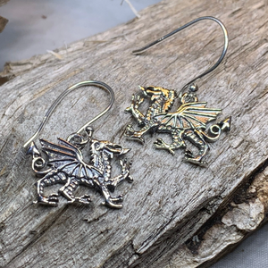 Welsh Dragon Earrings