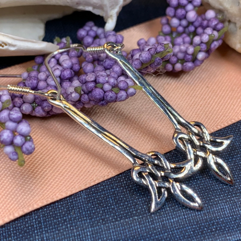 Load image into Gallery viewer, Celtic Flame Earrings
