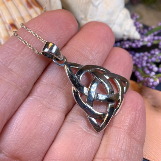 Emaline Celtic Knot Necklace — view 4