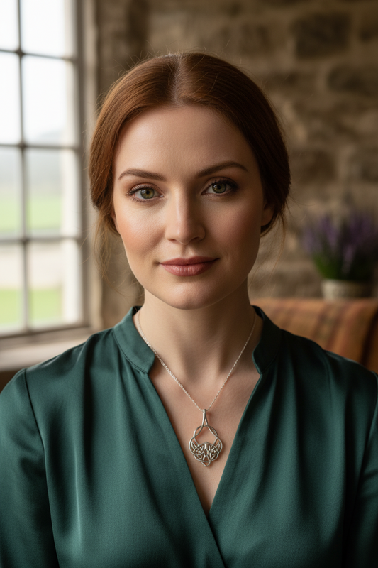 Lira Celtic Knot Necklace — view 3
