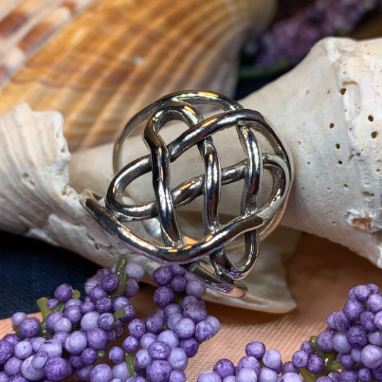 Classic Celtic Knot Ring in Sterling Silver