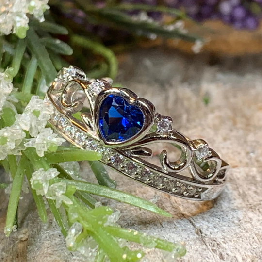 Princess of Wales Sapphire Crown Ring — view 4
