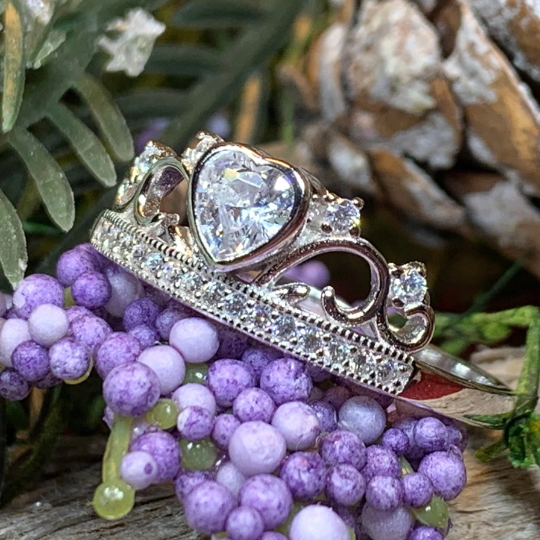 Anastasia Crown Ring in silver